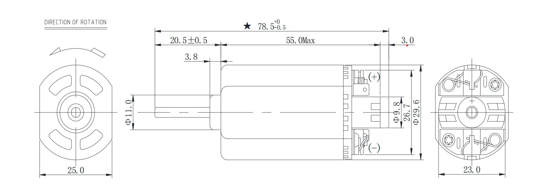 7022G Motor Outline