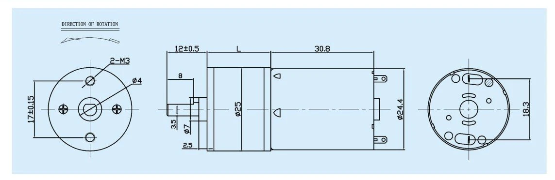 G555 motor outline